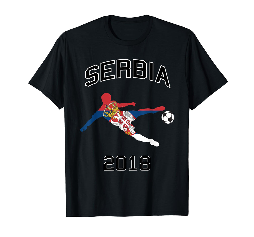 Serbian Football Jersey Serbia T-Shirt - Fun Novelty Design for Adults
