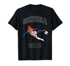 Serbian Football Jersey Serbia T-Shirt - Fun Novelty Design for Adults