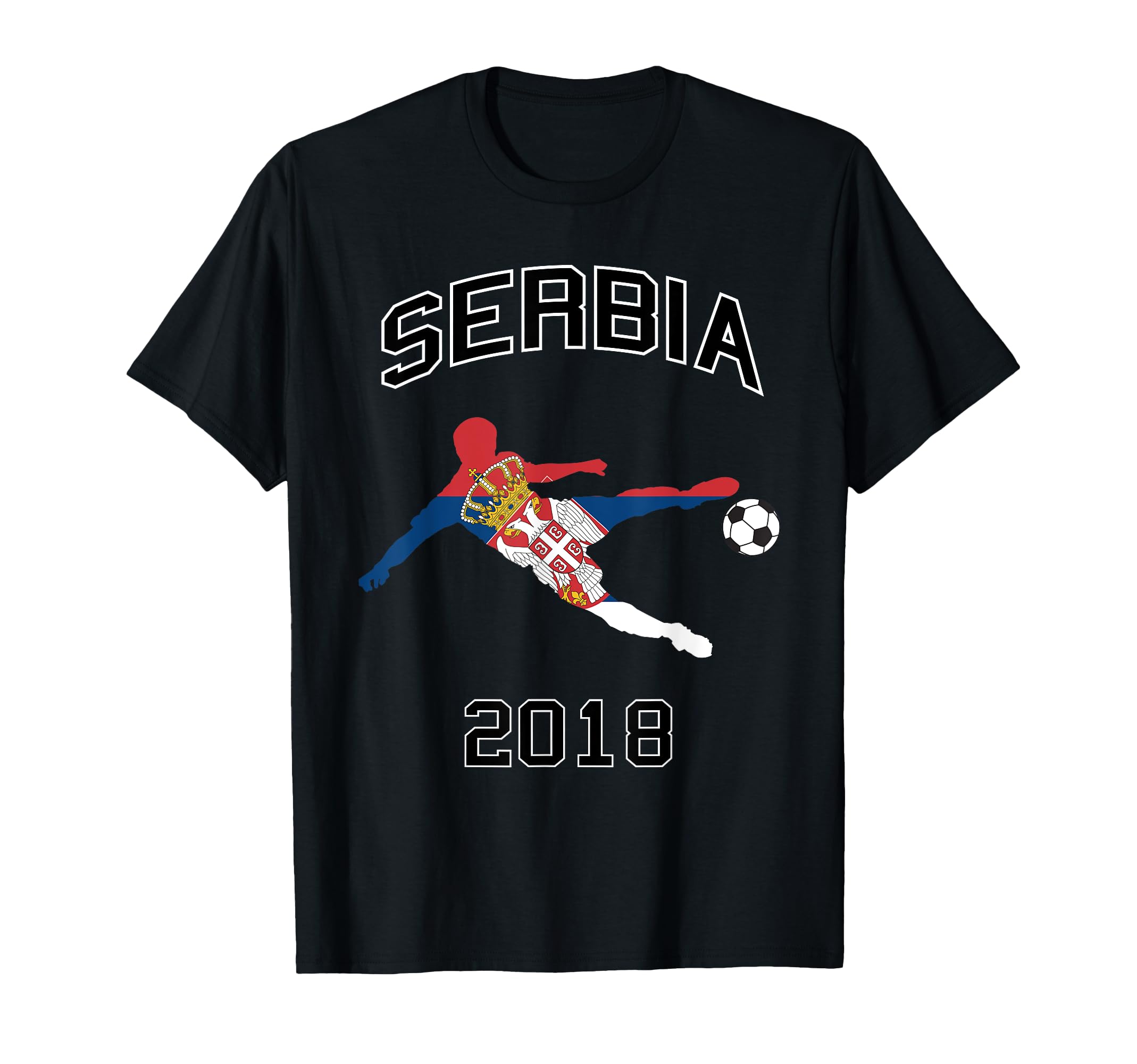 Serbian Football Jersey Serbia T-Shirt - Fun Novelty Design for Adults