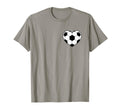 Soccer Love Heart Fans And Players T-Shirt - Novelty Apparel for Adults