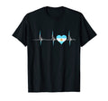 Argentina Heart Argentinian Heartbeat T-Shirt - Custom Art Print Unisex