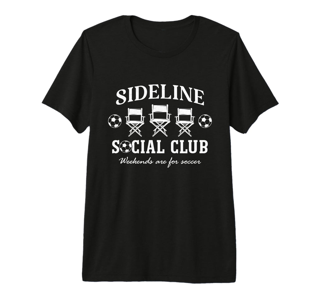 Sideline Social Club Soccer Mom Dad T-Shirt - Minimalist Print Men Women