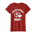 Soccer Saturday Ready Proud Soccer Mom T-Shirt - Aesthetic Graphic Unisex