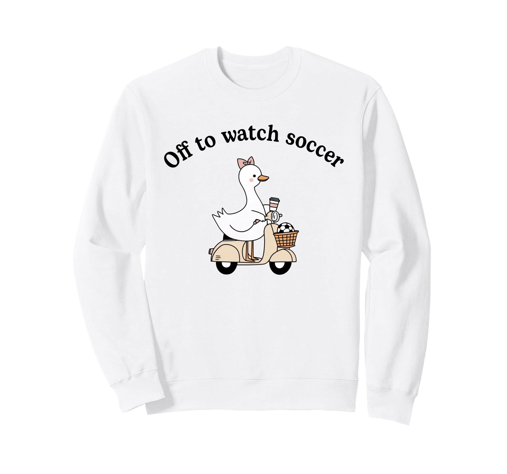 Soccer Mom Off To Watch Soccer Goose Sweatshirt - Unique Graphic Unisex