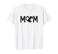 Mom Soccer Heart Ball Minimal Sports T-Shirt - Novelty Apparel for Adults