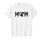 Mom Soccer Heart Ball Minimal Sports T-Shirt - Novelty Apparel for Adults