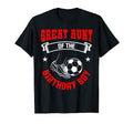 Great Aunt Birthday Soccer Player Team T-Shirt - Unique Graphic for Adults