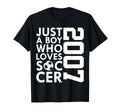 2007 Just Who Loves Soccer 19Th T-Shirt - Fun Novelty Design for Adults