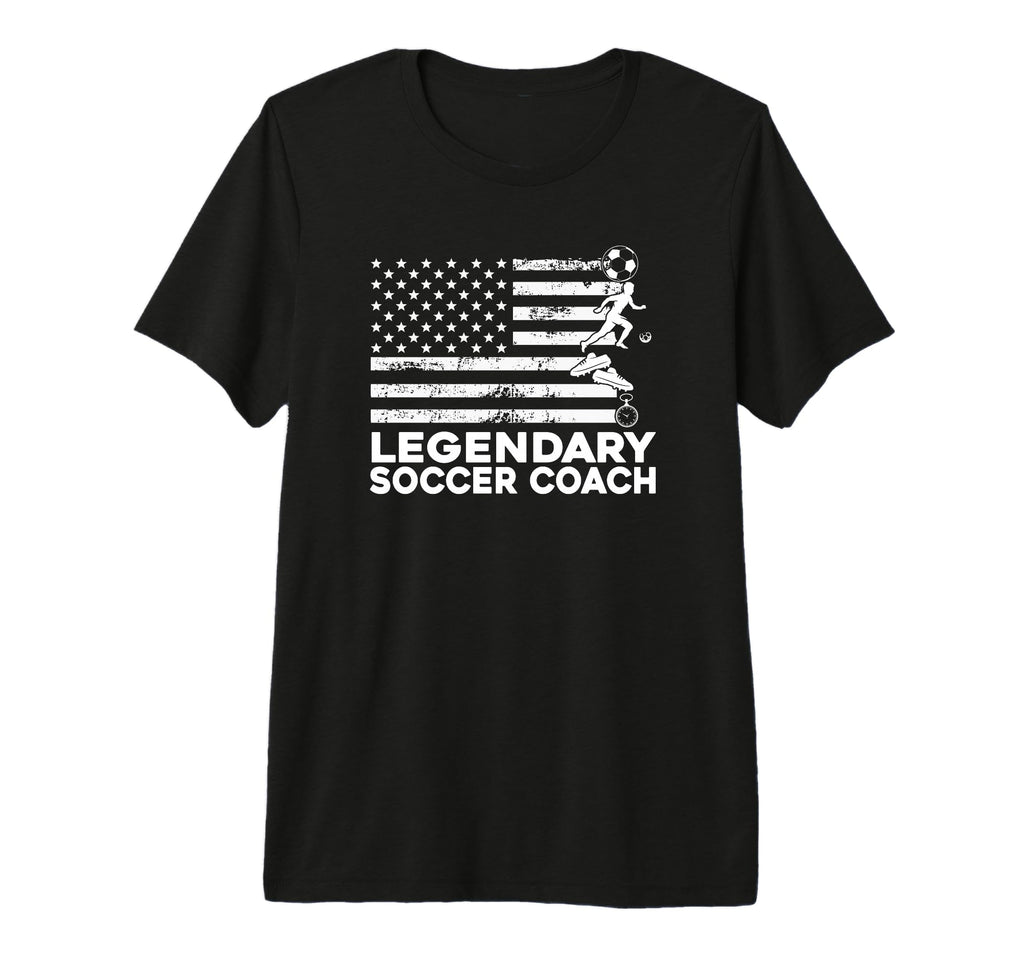 Mens Soccer Coaching Training Trainer T-Shirt - Novelty Apparel for Adults