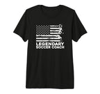 Mens Soccer Coaching Training Trainer T-Shirt - Novelty Apparel for Adults