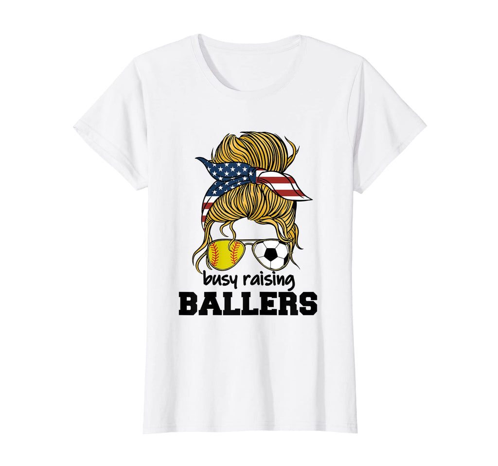 Womens Softball And Soccer Mom T-Shirt - Casual Everyday Wear for Adults