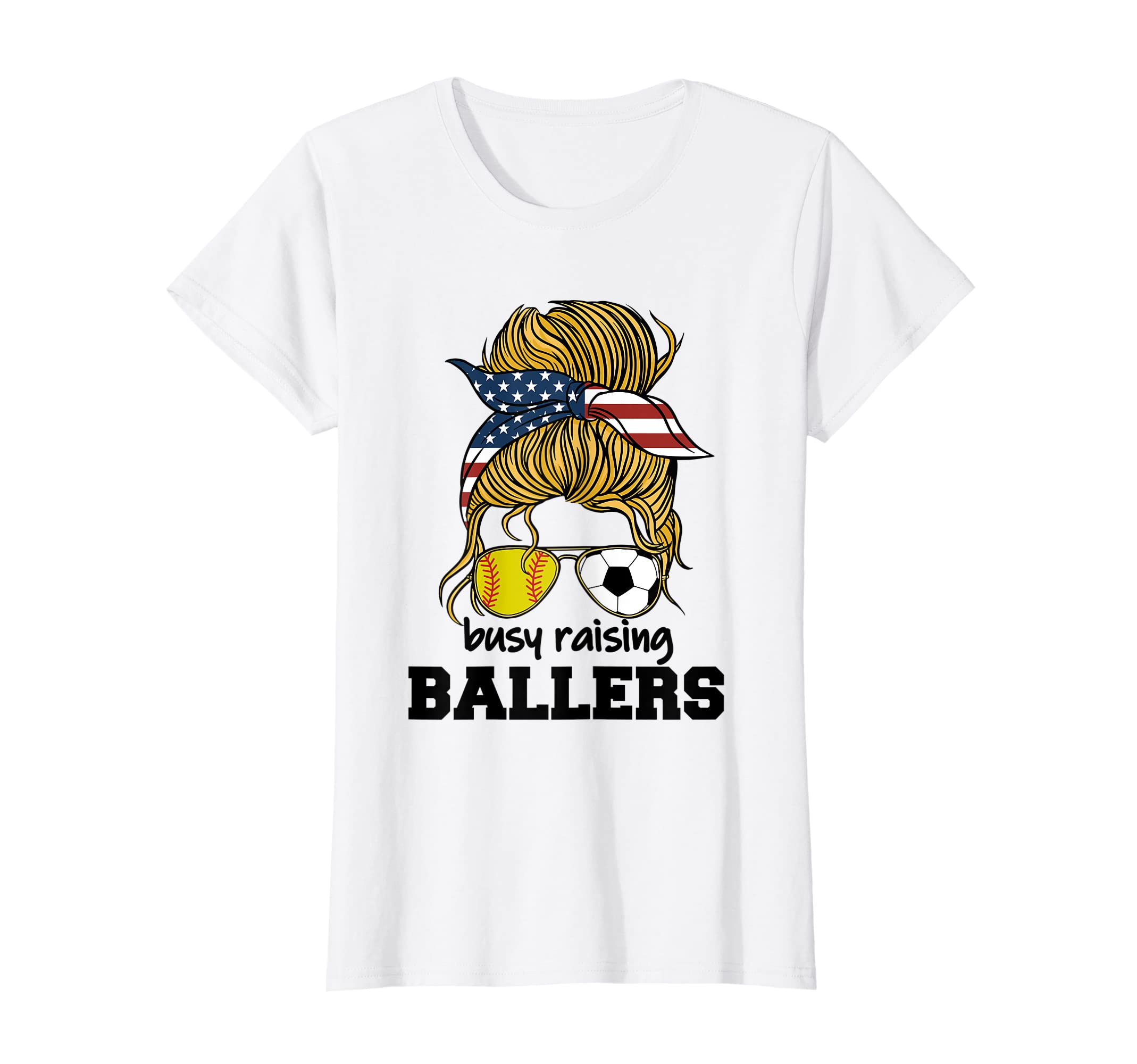 Womens Softball And Soccer Mom T-Shirt - Casual Everyday Wear for Adults
