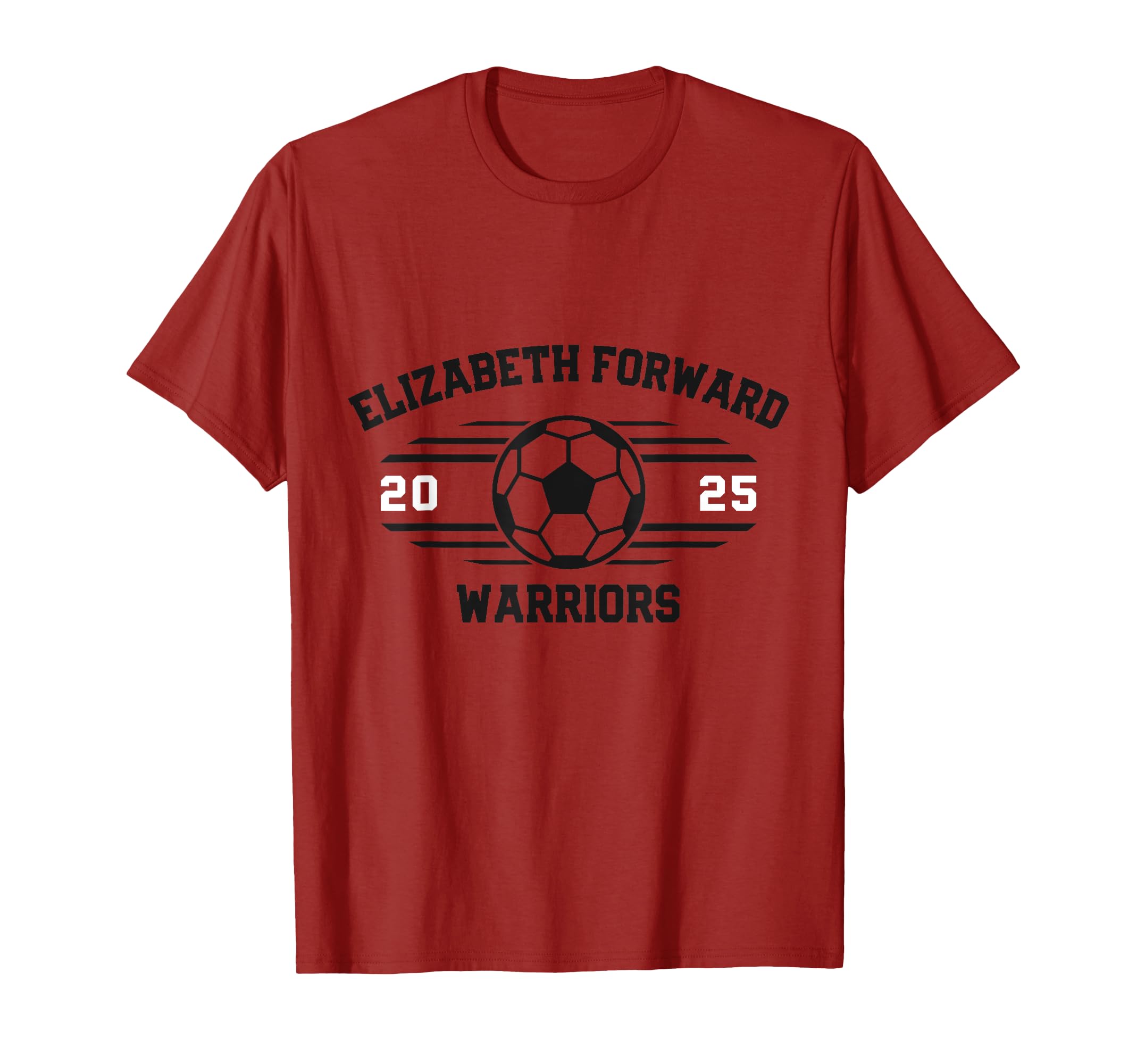 Elizabeth Forward Warriors Soccer T-Shirt - Fun Novelty Design for Adults
