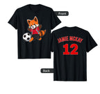 Red Panda Soccer C T-Shirt - Casual Everyday Wear Unisex