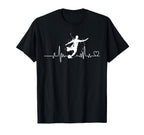 Soccer Heartbeat Tees Soccer Ball T-Shirt - Trendy Graphic for Adults