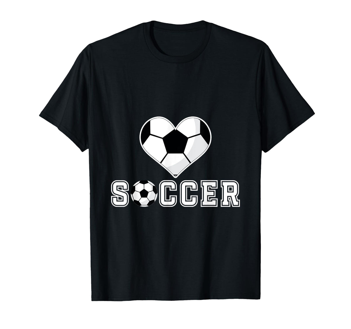 Love Soccer Heart Ball Play Gift Sweatshirt - Graphic Print Men Women