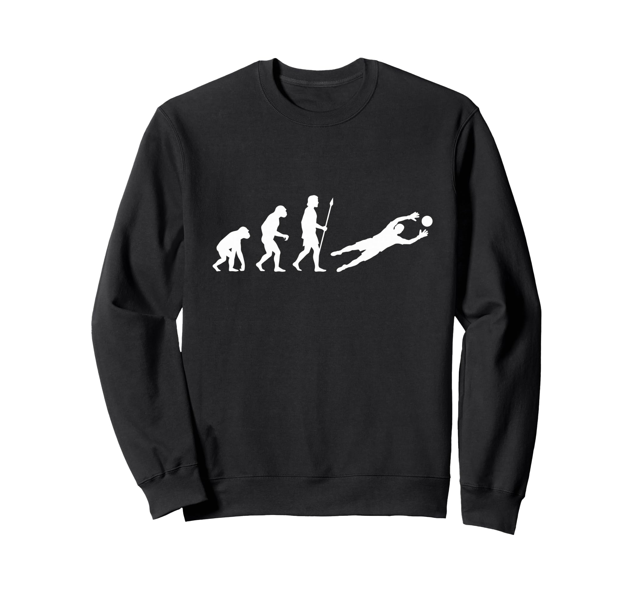 Evolution Soccer Goalkeeper Football Sweatshirt - Unique Graphic Unisex