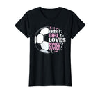 Funny This Loves Soccer T-Shirt - Minimalist Print for Adults