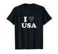 I Love Usa Flag Patriot American T-Shirt - Streetwear Style Men Women
