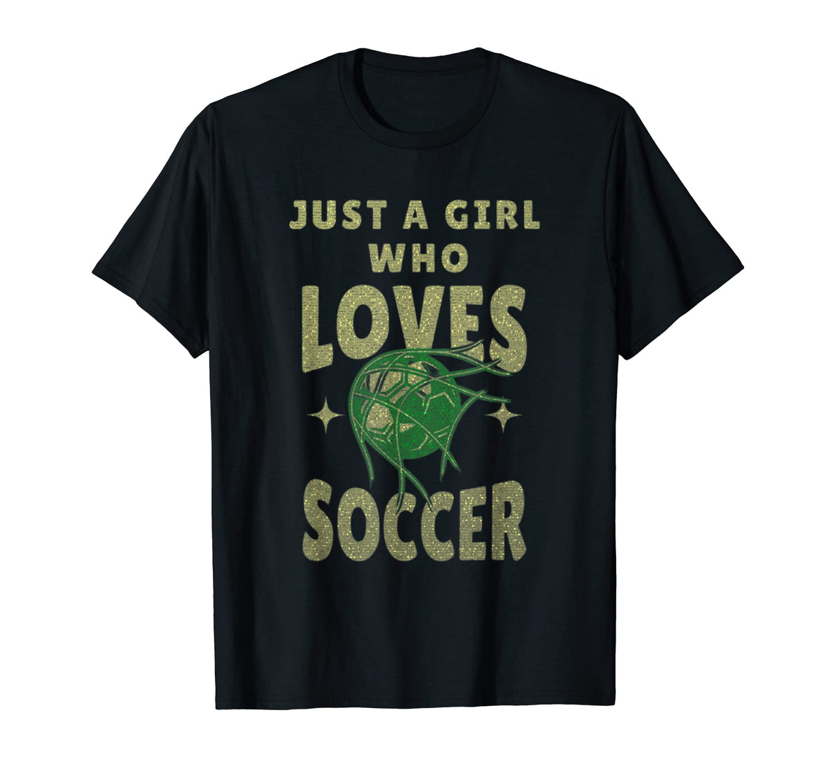 Just Who Loves Soccer Ball Goal T-Shirt - Minimalist Print for Adults