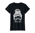 Soccer Mom Messy Bun Hair Soccer T-Shirt - Casual Everyday Wear Unisex