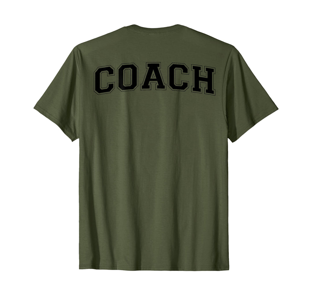 Coach Sports Trainer Black Back T-Shirt - Novelty Apparel Unisex