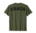 Coach Sports Trainer Black Back T-Shirt - Novelty Apparel Unisex