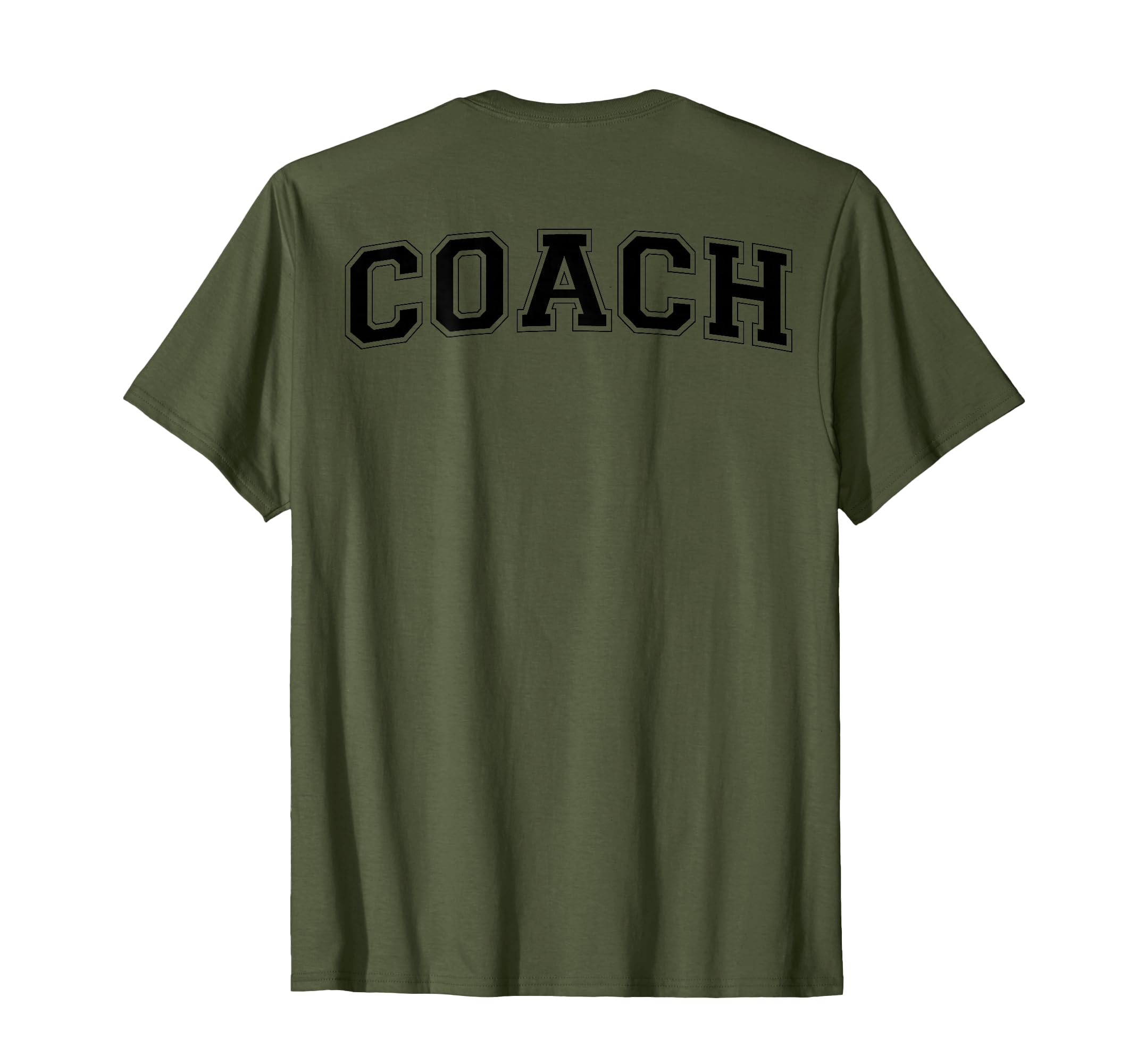 Coach Sports Trainer Black Back T-Shirt - Novelty Apparel Unisex
