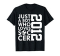 2012 Just Who Loves Soccer 14Th T-Shirt - Trendy Graphic for Adults