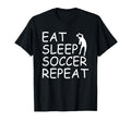 Eat Sleep Soccer Repeat Soccer Player T-Shirt - Graphic Print Unisex