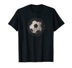 Soccer Ball Love Play Goal European T-Shirt - Minimalist Print Men Women