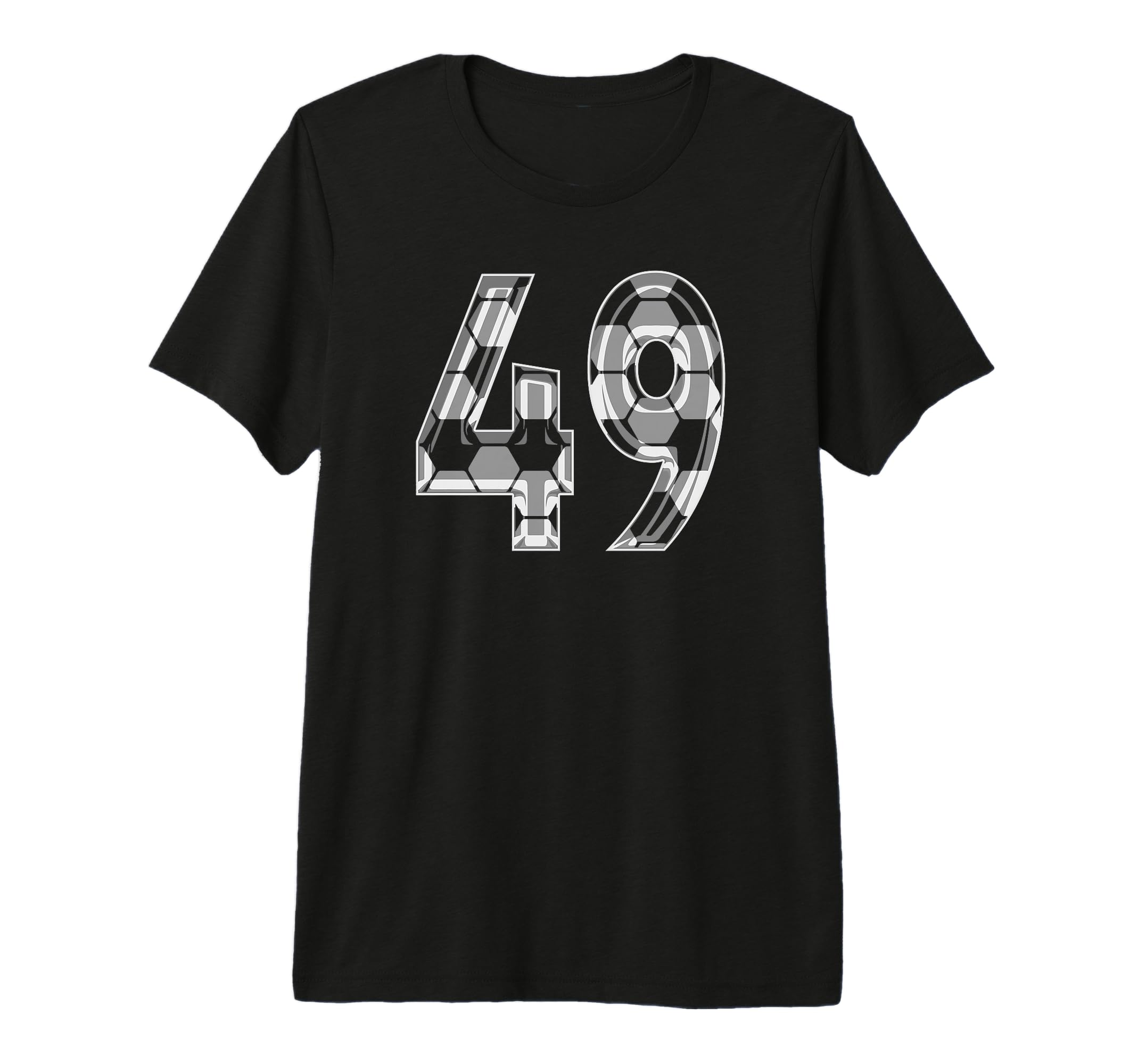 Soccer Number 49 Favorite Player T-Shirt - Casual Everyday Wear Men Women