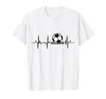 Beach Soccer Heartbeat T-Shirt - Graphic Print Men Women