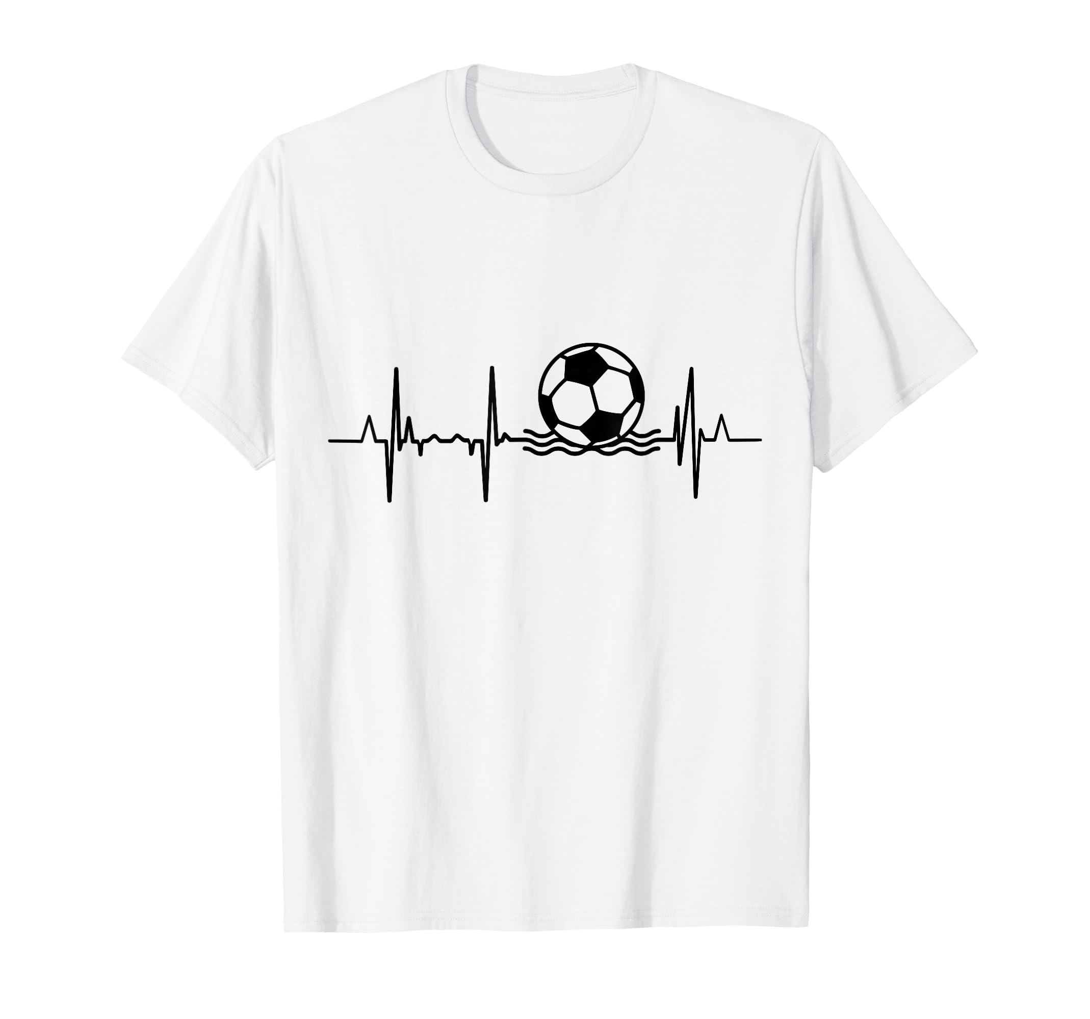 Beach Soccer Heartbeat T-Shirt - Graphic Print Men Women