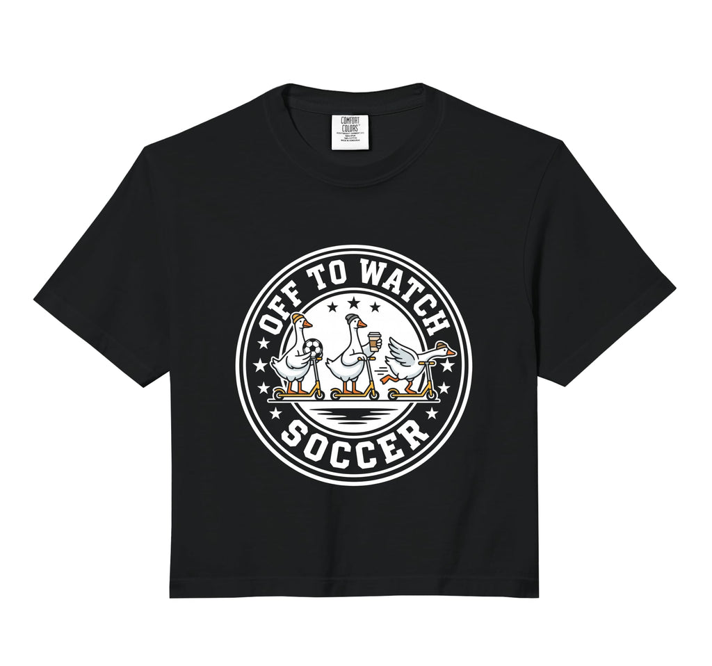 Off To Watch Soccer Silly Goose Sweatshirt - Custom Art Print Men Women