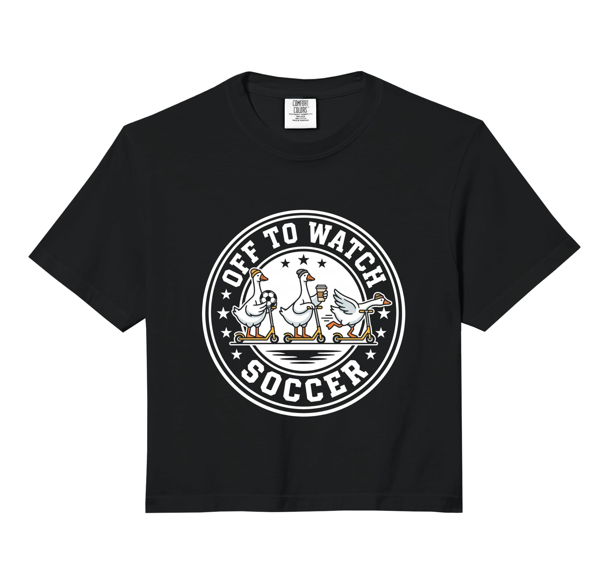 Off To Watch Soccer Silly Goose Sweatshirt - Custom Art Print Men Women