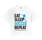 Eat Sleep Soccer Repeat Sport Player Hoodie - Novelty Apparel Men Women