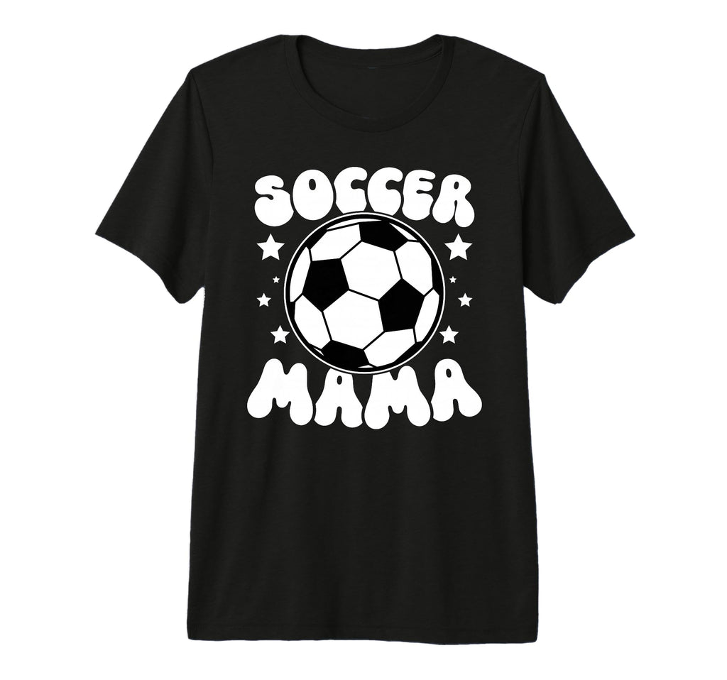 Soccer Mama Groovy Soccer Mom Soccer T-Shirt - Custom Art Print for Adults