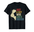 Just Guy Who Loves Soccer Soccer T-Shirt - Minimalist Print Unisex