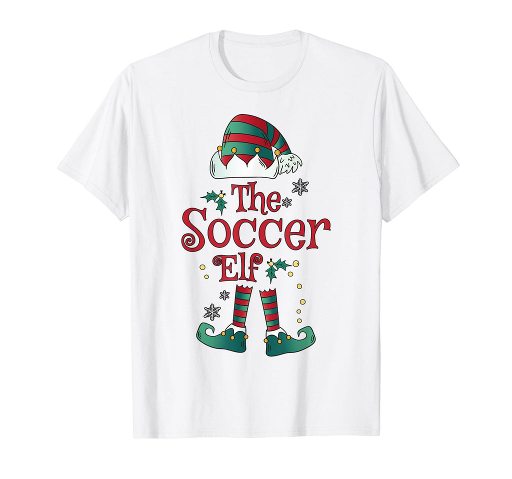 Soccer Elf Costume Family Gnome T-Shirt - Casual Everyday Wear Men Women