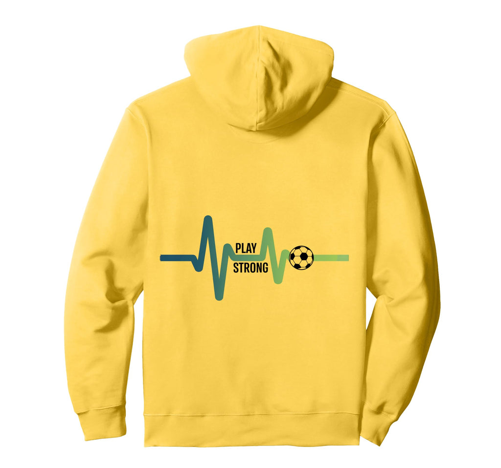 Heartbeat Soccer Life Hoodie - Novelty Apparel for Adults