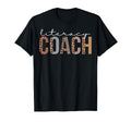 Literacy Coach Leopard Appreciation T-Shirt - Fun Novelty Design Men Women