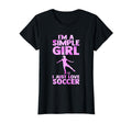 Im Simple I Just Love Soccer Sport T-Shirt - Trendy Graphic Men Women