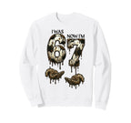 I Was 6 Now Im 7 Funny Soccer 6 Sweatshirt - Fun Novelty Design for Adults
