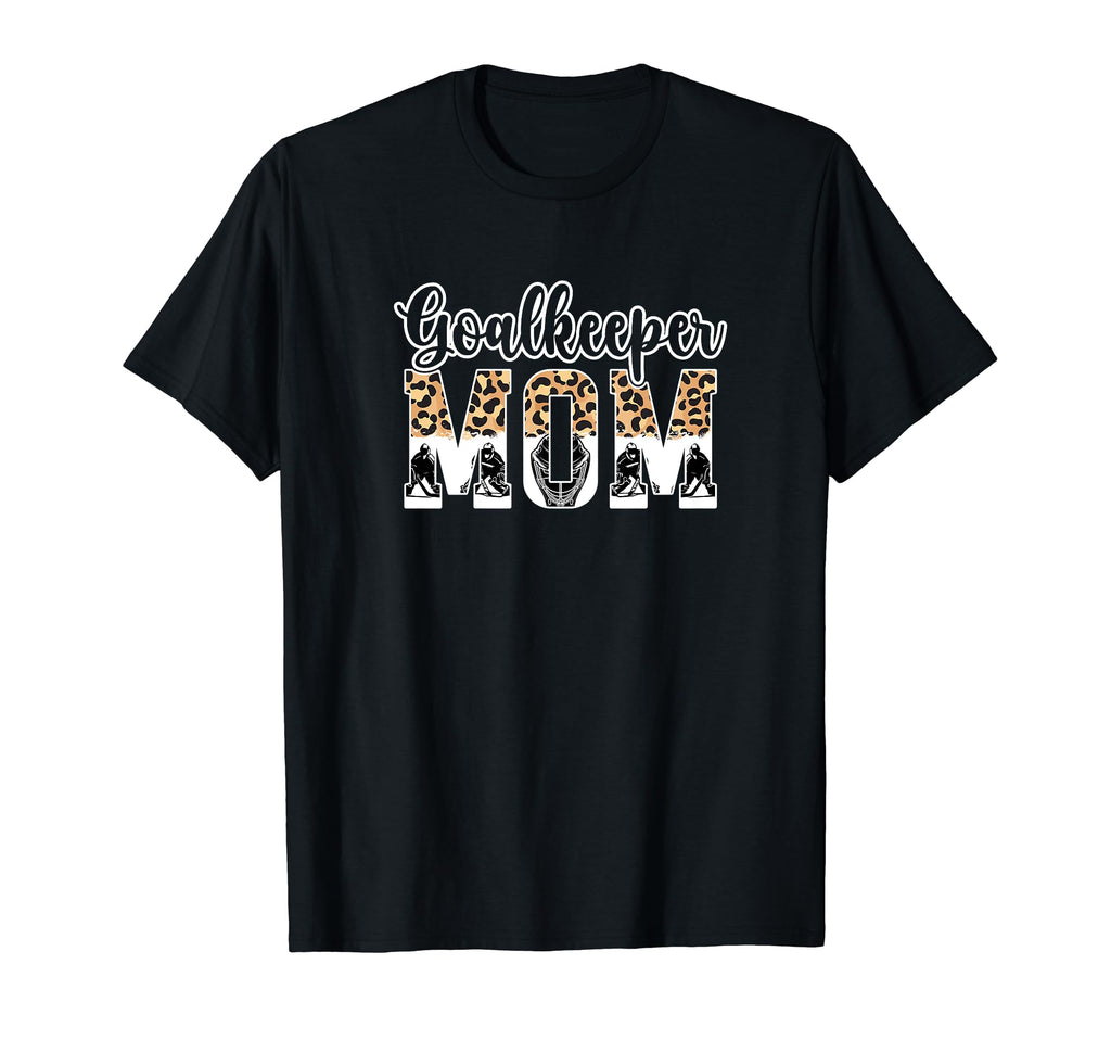 Ice Hockey Goalkeeper Mom Hockey T-Shirt - Minimalist Print Men Women