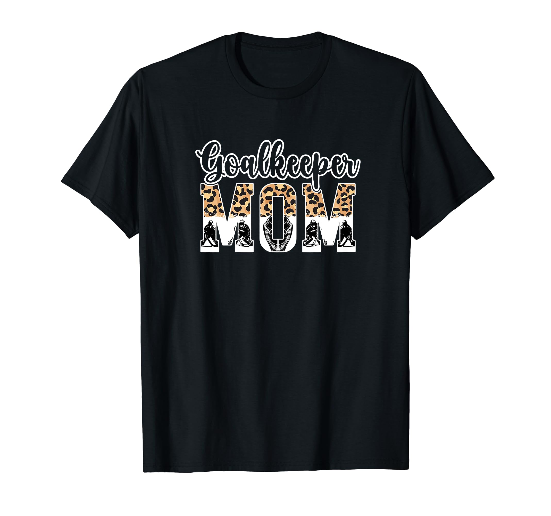 Ice Hockey Goalkeeper Mom Hockey T-Shirt - Minimalist Print Men Women