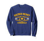 Sacred Heart Cardinals Soccer Ball Sweatshirt - Unique Graphic Men Women