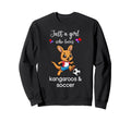 Kangaroo Soccer Kangaroo Soccer Sweatshirt - Novelty Apparel Men Women