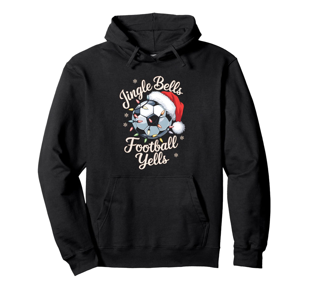 Jingle Bells Football Yells Soccer Hoodie - Aesthetic Graphic Men Women