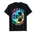 I Kicked 100 Days School Soccer Tie Dye T-Shirt - Trendy Graphic for Adults